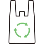 Plastic Shopping Bag Recycled SVG Icon